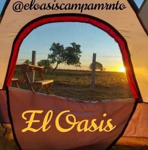 Tent at dawn in the camping grounds